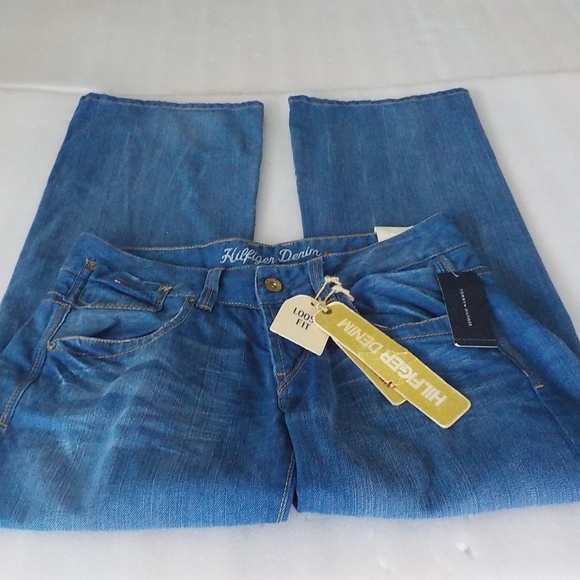 Tommy Hilfiger Loose Fit Wide Leg Jeans - Picture 2 of 9